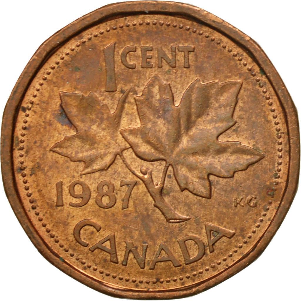 Canada | 1 Cent Coin | Bronze | 2nd portrait, 12 sided | KM:132 | 1982-1989