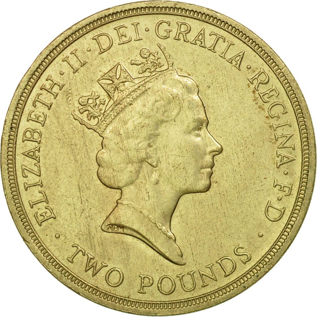 United Kingdom | 2 Pounds Coin | Commonwealth Games | Km:947 | 1986
