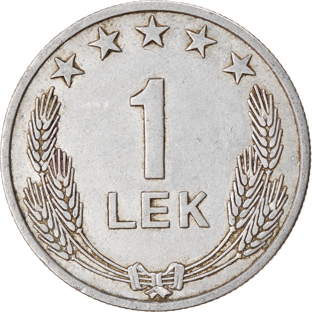 Albania | 1 Lek Coin | Aluminium | Coat of Arms | Double-Headed Eagle | Bird | Km:43 | 1964