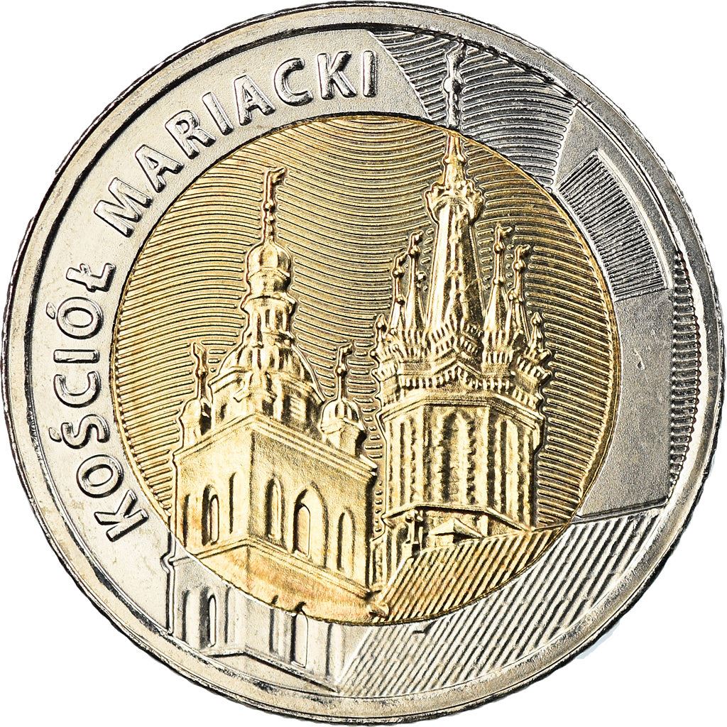 Polonia | Moneda de 5 Zlotys | Basílica de Santa María | A:1064 | 2020