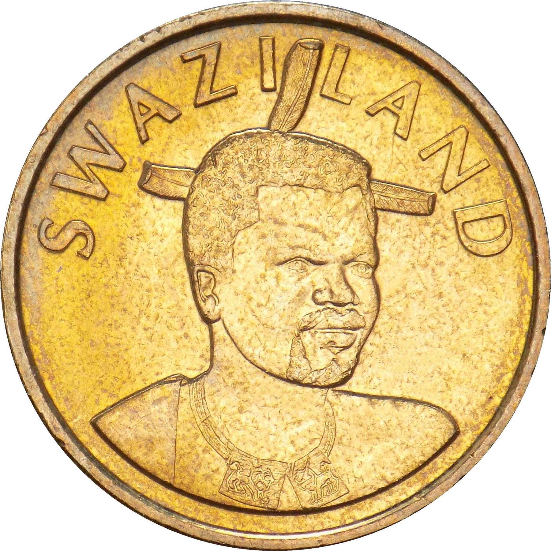Kingdom of Swaziland | 1 Lilangeni Coin | King Mswati III | Ntfombi | KM:66 | 2015