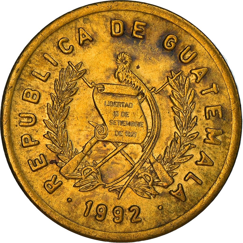 Guatemala | 1 Centavo Coin | Bartolomé de las Casas | Km:275 | 1974 - 1995