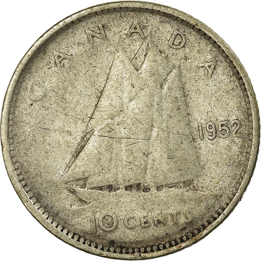 Canada | 10 Cents Coin | Silver | KM:43 | 1948-1952