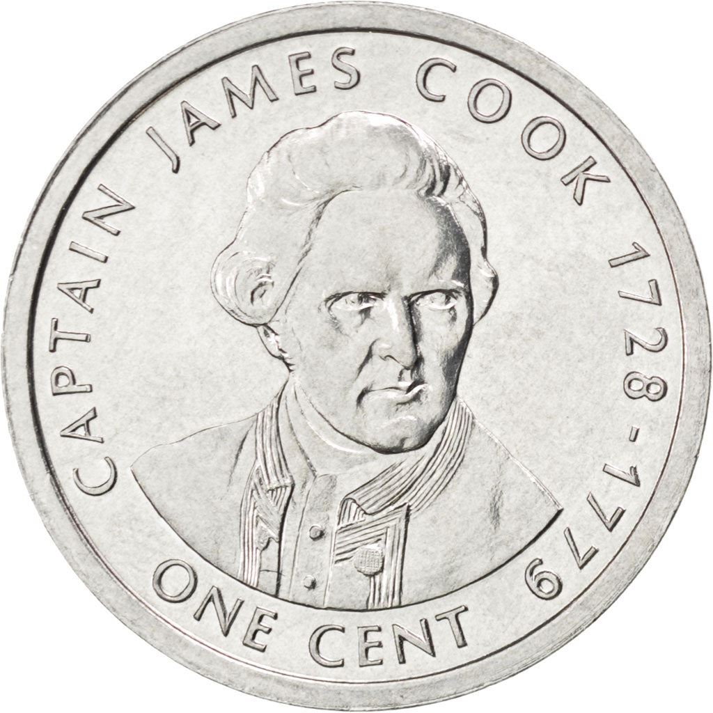 Cookøerne | 1 Cent Mønt | James Cook | Km:419 | 2003