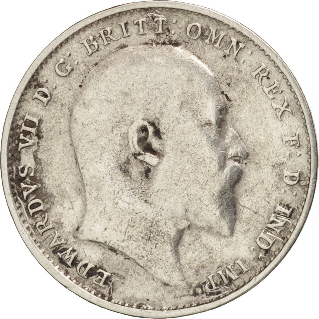 United Kingdom | 3 Pence Coin | Edward VII | Km:797 | 1902 - 1910