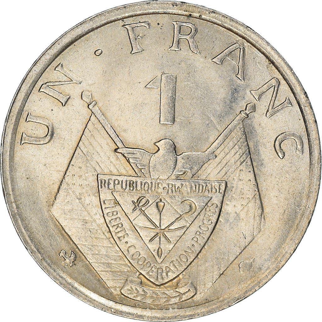 Rwanda | 1 Franc Coin | Grégoire Kayibanda | Km:5 | 1964 - 1965