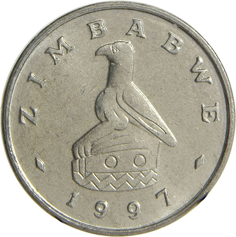 Zimbabwe | 5 Cents Coin | Bateleur Eagle | Scrub Hare | KM2 | 1980 - 1999
