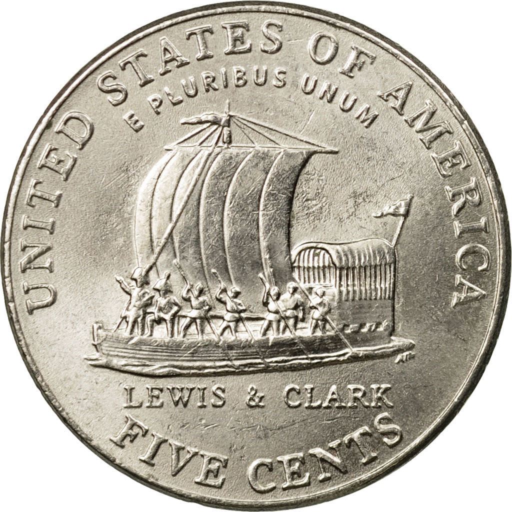United States | 5 Cents Coin | Lewis and Clark Expedition | Km:361 | 2004