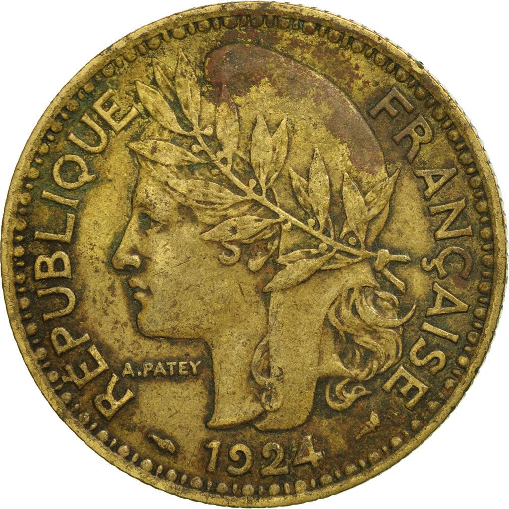 French Cameroon | 2 Francs Coin | Marianne | Phrygian Cap | Km:3 | 1924 - 1925