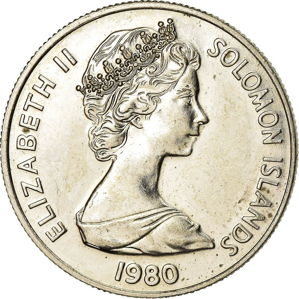 Salomonøyene | 5 Cents Mynt | Elizabeth II | Innfødt Maske | Km:3 | 1977 - 1985