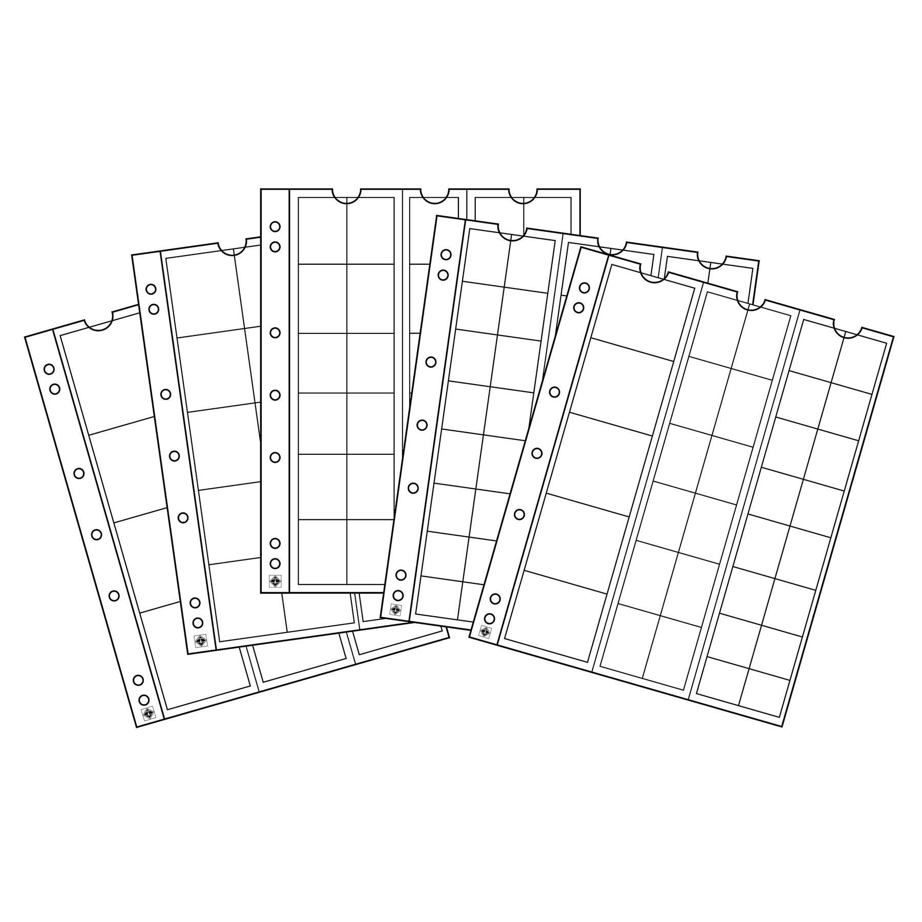 NUMIS Coin Sheets for Coin Albums | Packs of 5 | Different Pocket Configurations