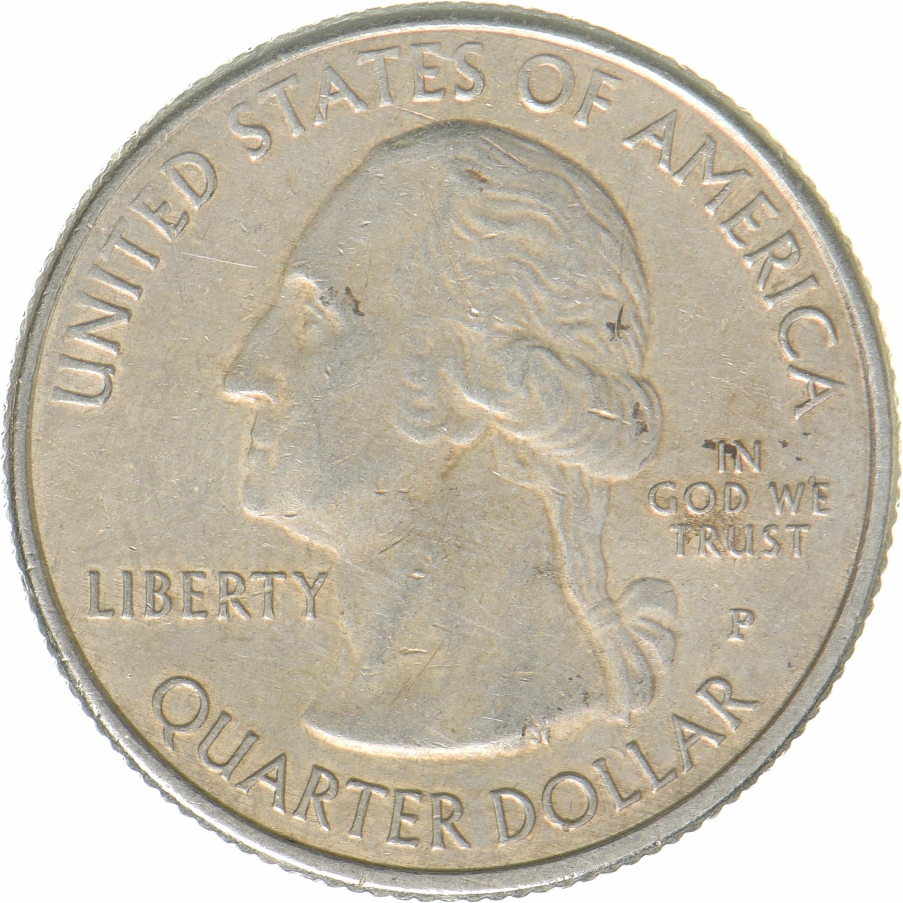 United States | 1/4 Dollar Coin | Ellis Island | KM:656 | 2017
