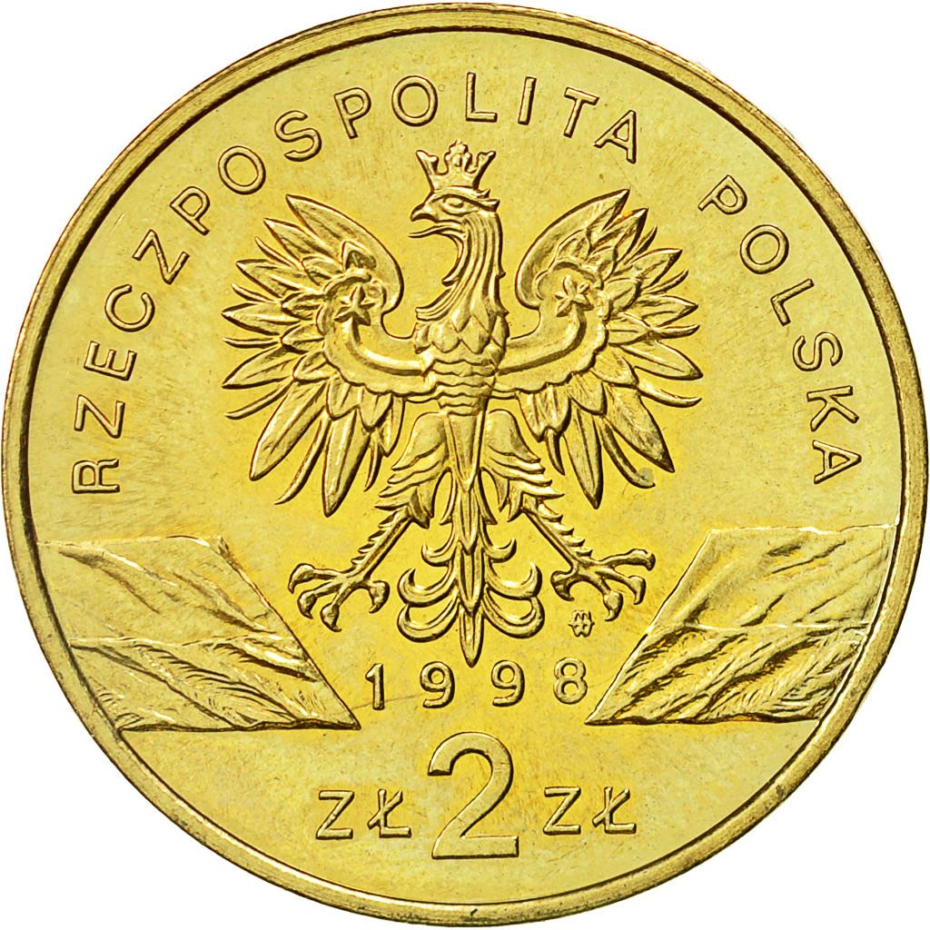 Poland | 2 Zlotys Coin | Ropucha Paskówka | Y:340 | 1998