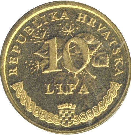 Croatia | 10 Lipa Coin | United Nations | KM:38 | 1995