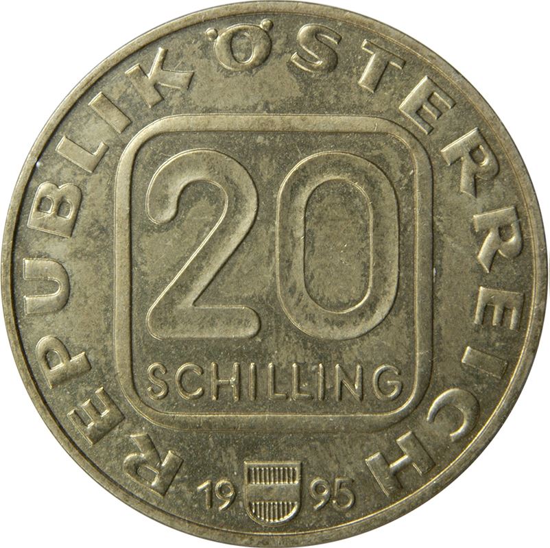 Austria | 20 Schilling Coin | Krems | Km:3022 | 1995