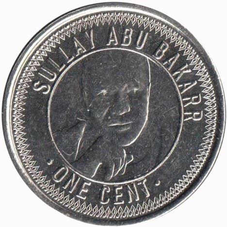 Sierra Leone | 1 Cent Coin | Microphone | Sullay Abu Bakarr | Km:503 | 2022