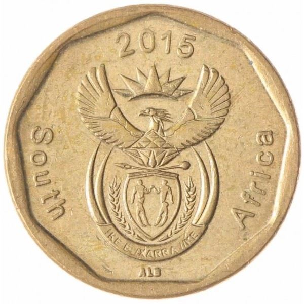 South Africa | 20 Cents Coin | Flowers | King Protea | Km:270 | 2015