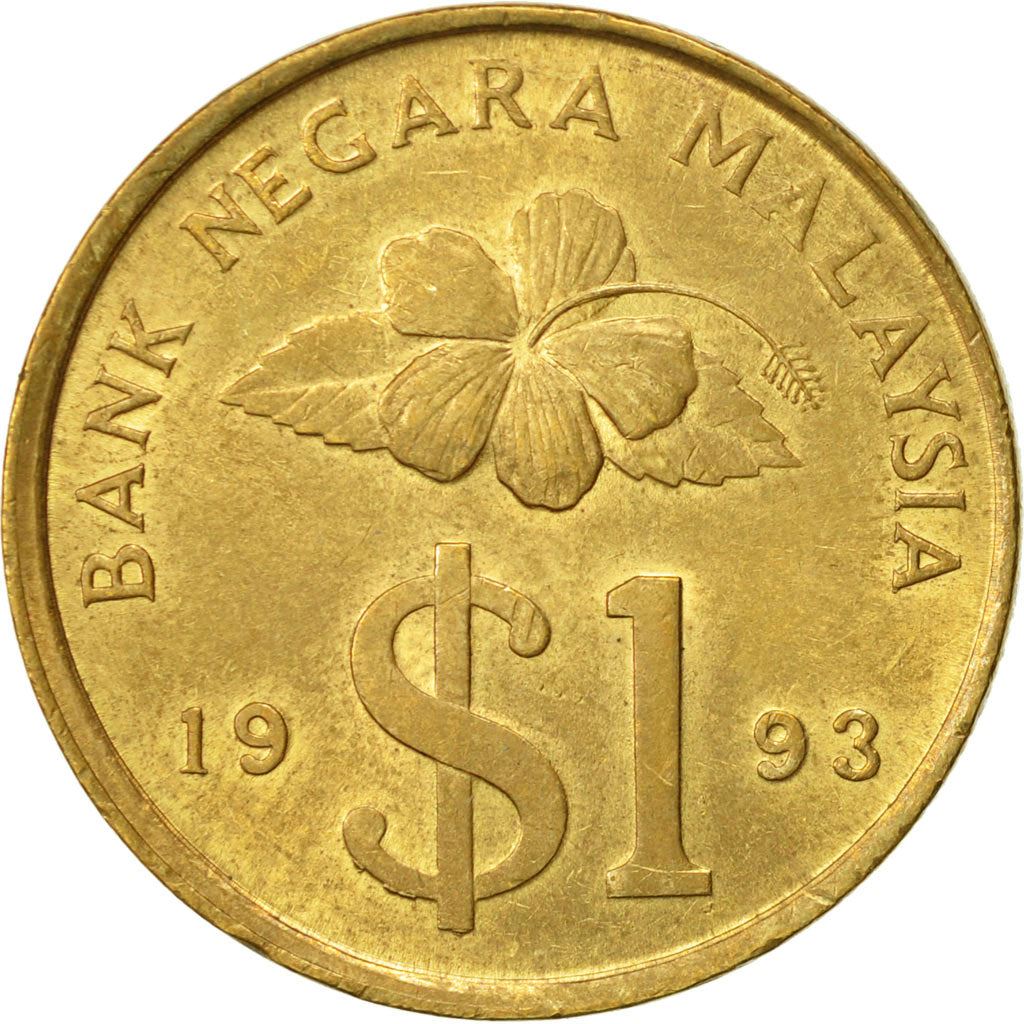 Malaysia | 1 Ringgit Coin | Kris | Km:54 | 1989 - 1993