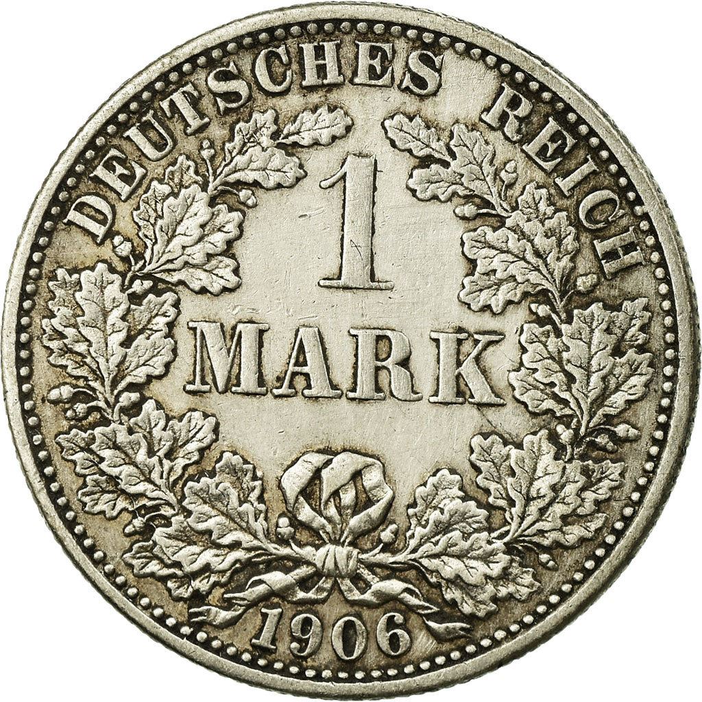 German Empire 1 Mark Coin | Deutsches Reich | Wilhelm II | Type 2 - Small Shield | KM14 | 1891 - 1916