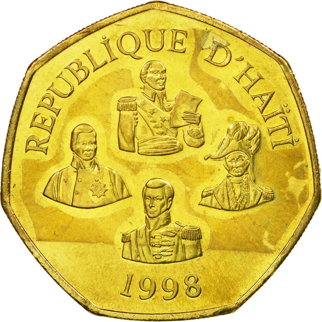 Haiti | 5 Gourdes Coin | Haitian Statesmen | Cannon | Km:156 | 1995 - 2019