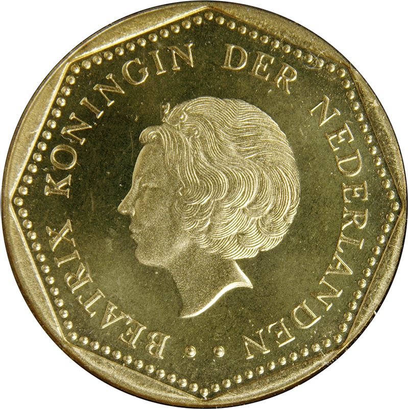 Netherlands Antillean Coin 2.5 Gulden Coin | Queen Beatrix | KM38 | 1989 - 2013