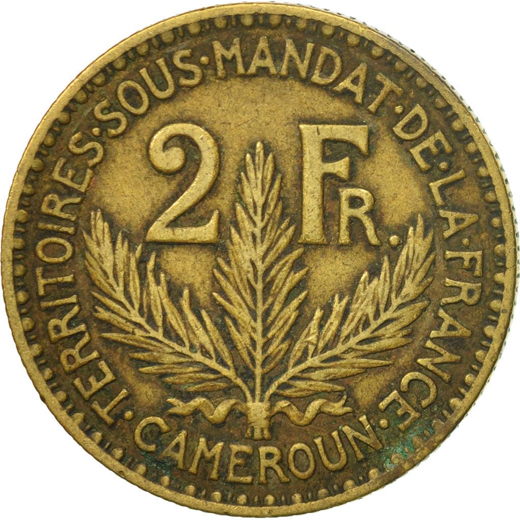 French Cameroon | 2 Francs Coin | Marianne | Phrygian Cap | Km:3 | 1924 - 1925