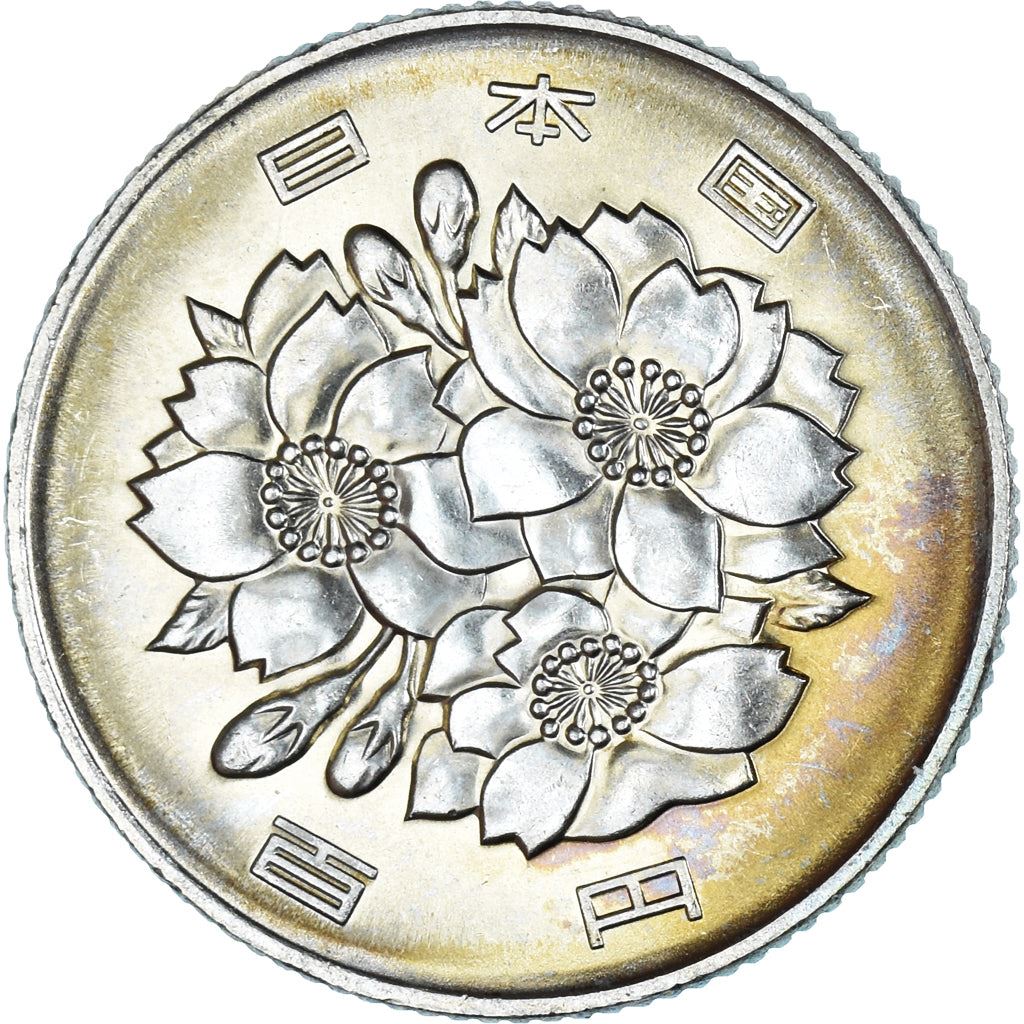 Japan | 100 Yen Coin | Cherry Blossoms | Y:98, Jnda:02-4, Schön:76 | 1989 - 2019