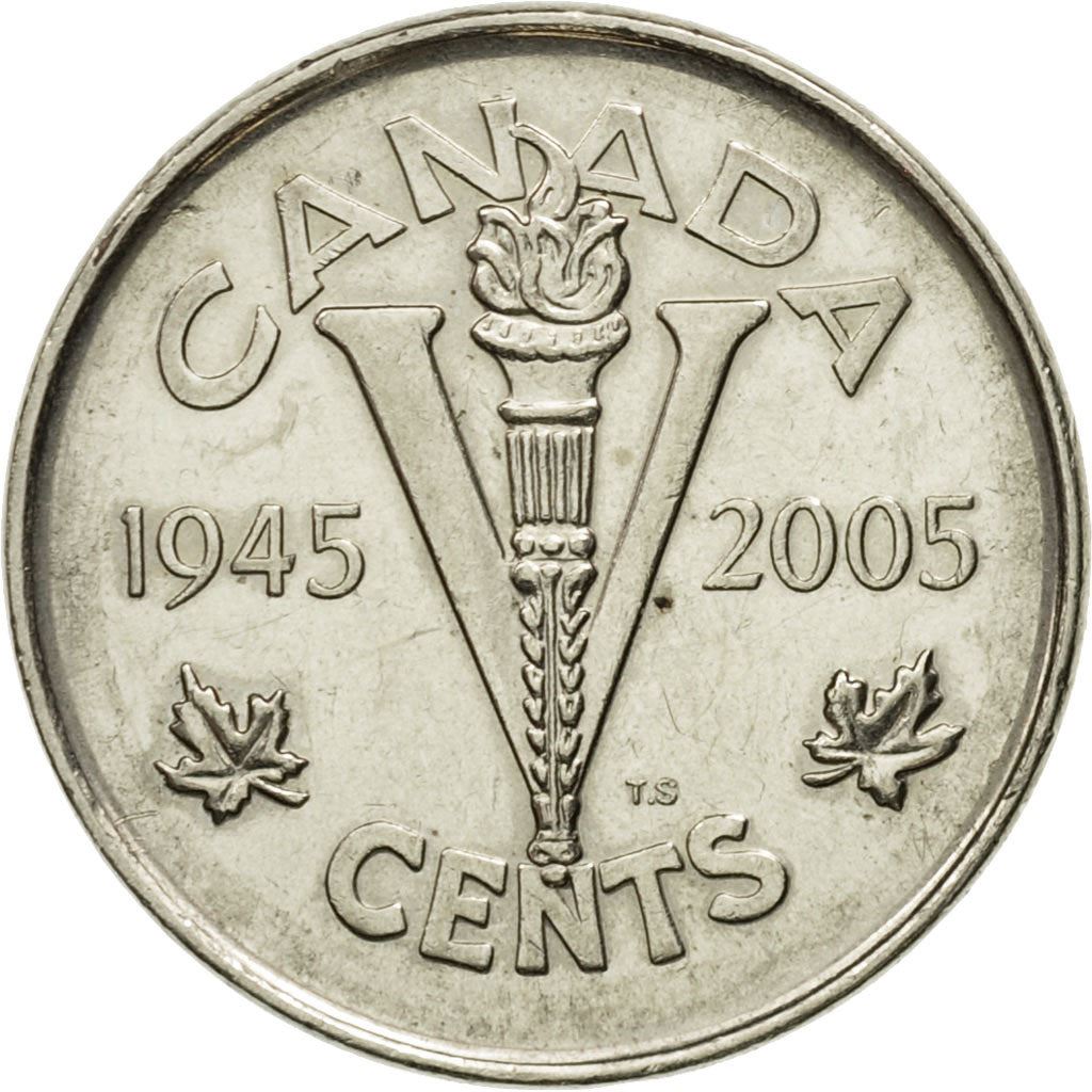 Canada | 5 Cents Coin | Canadian Military History | Nickel plated steel | KM:627 | 2005