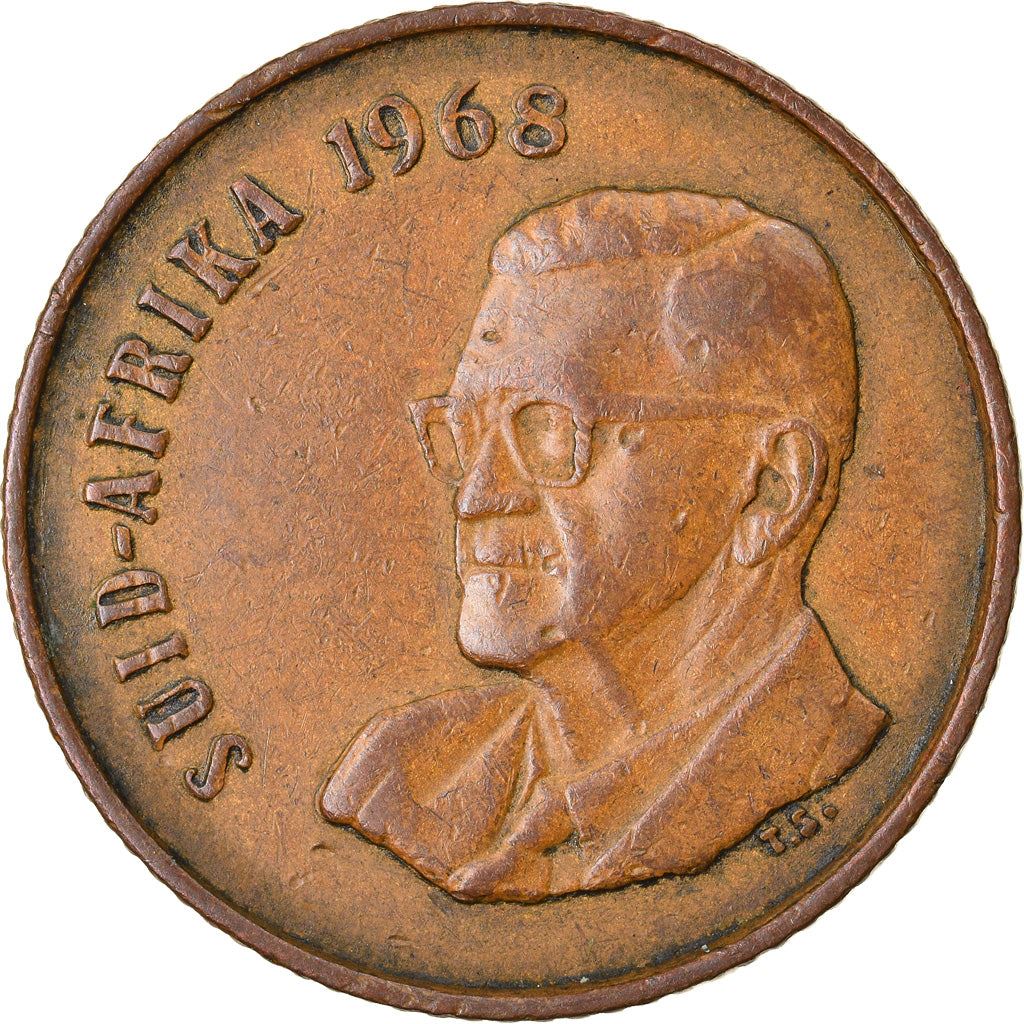 عملة سنتان جنوب أفريقيا | نقش الأفريكانية - SUID-AFRIKA | KM75.2 | 1968