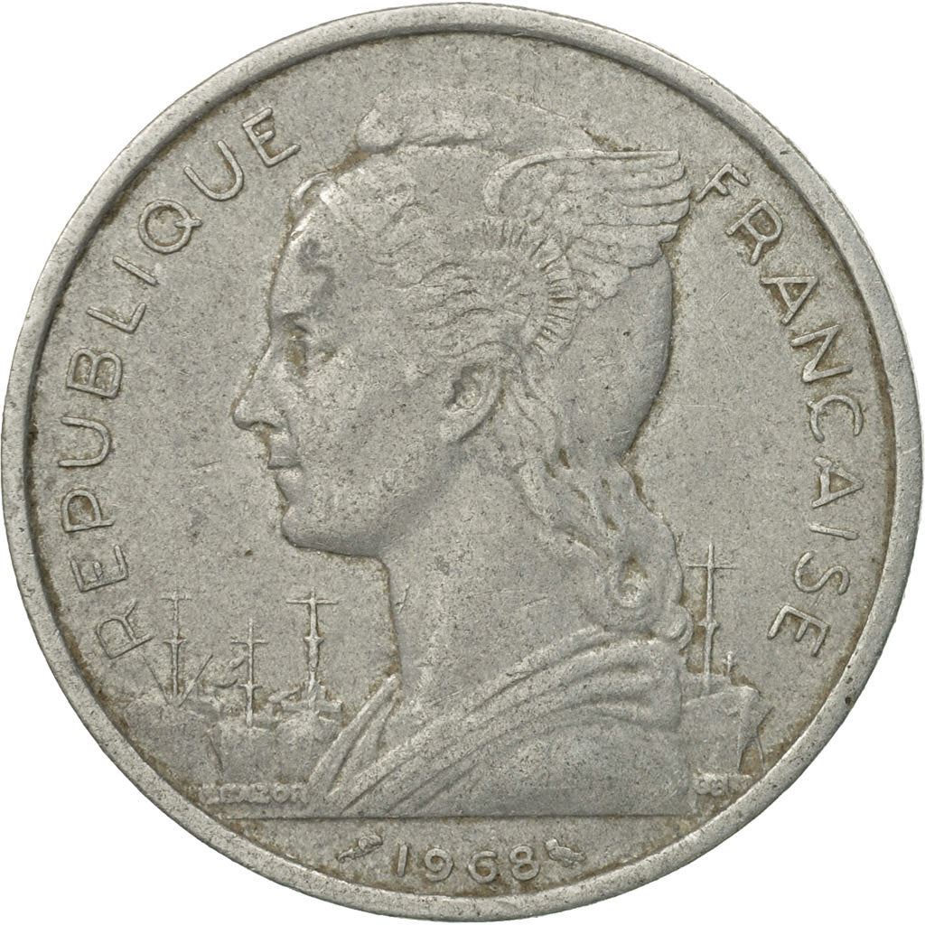 Afars and Issas | 5 Francs Coin | Marianne | Lyre Antelope | Km:14 | 1968 - 1975