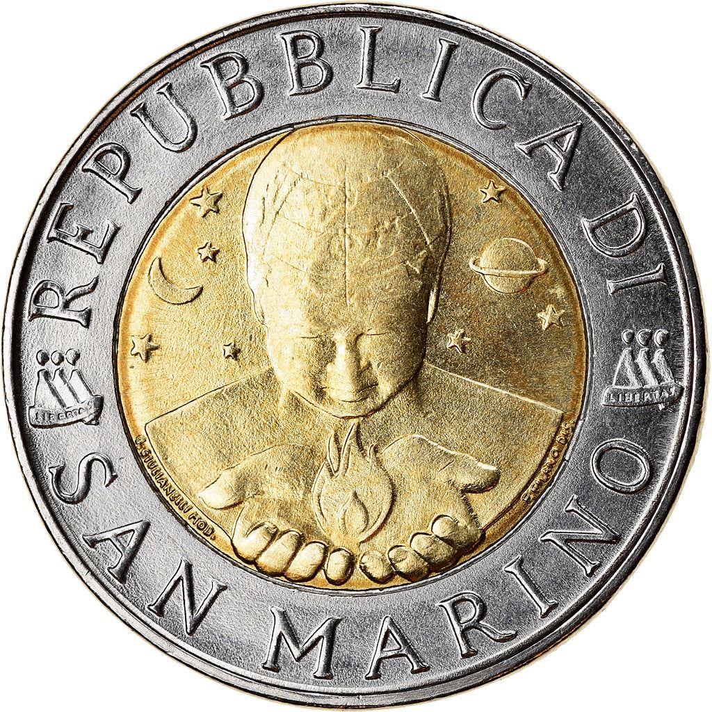 San Marino | 500 Lire Coin | Chemistry | Km:383 | 1998