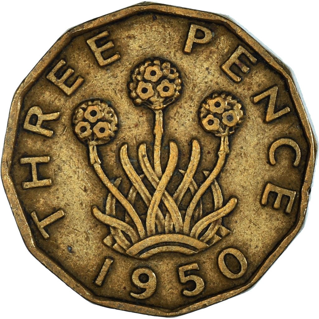 United Kingdom | 3 Pence Coin | George VI | KM:873 | 1949 - 1952