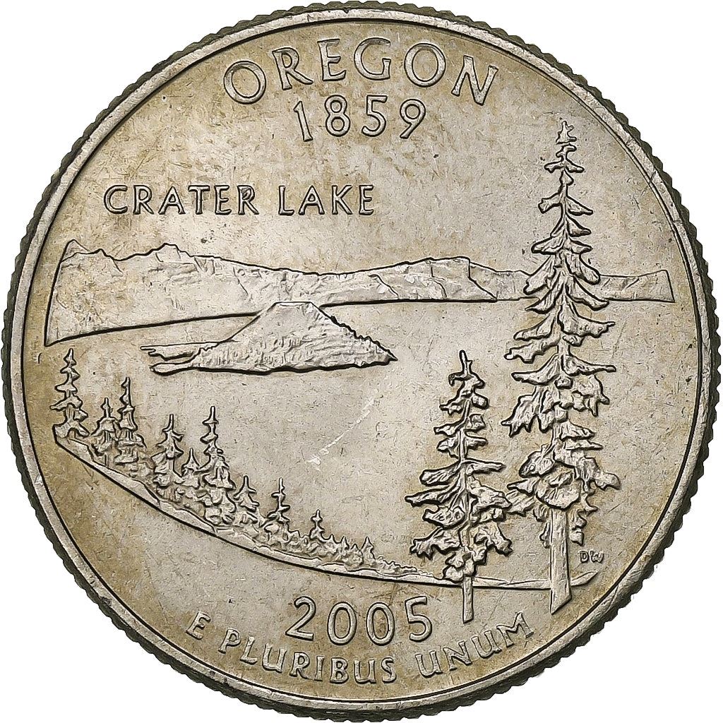 United States | 1/4 Dollar Coin | Oregon | Km:372 | 2005