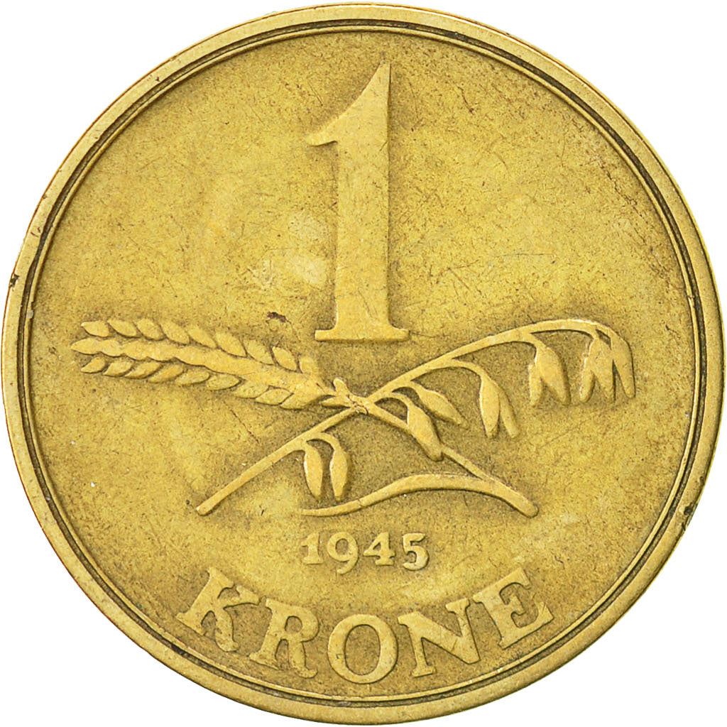 Denmark | 1 Krone Coin | Christian X | Km:835 | 1942 - 1947