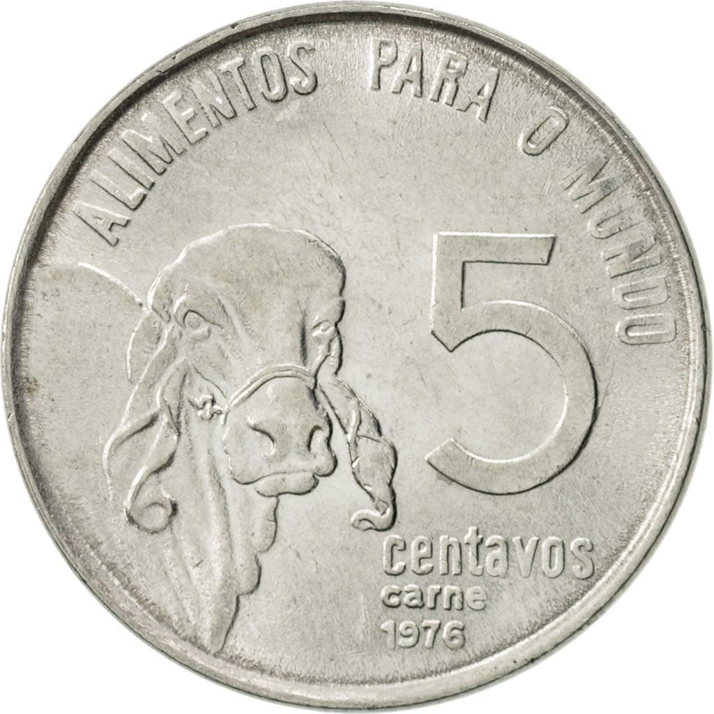 Brazil | 5 Centavos Coin | FAO | Km:587.1 | 1975 - 1978