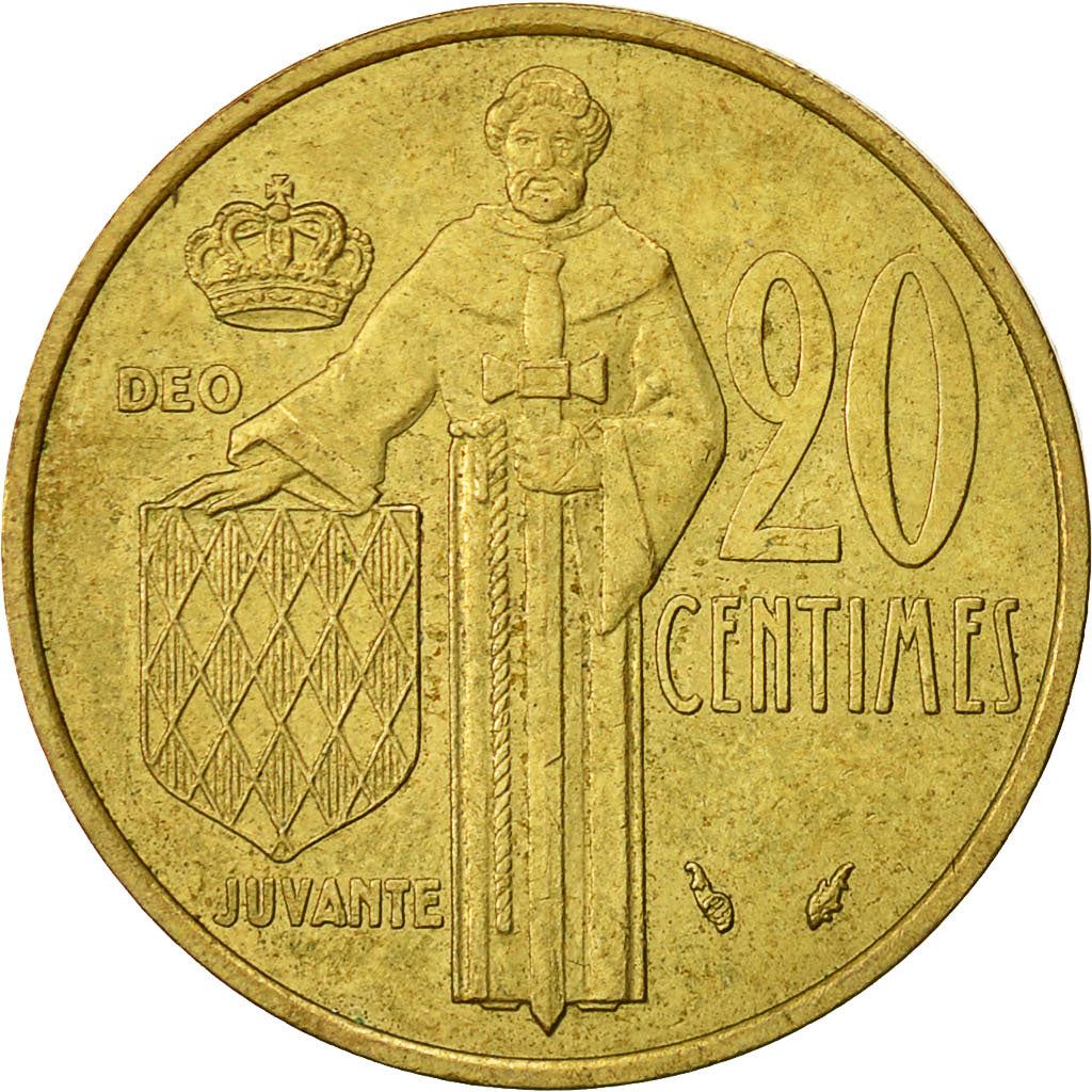 Monaco | 20 Centimes Coin | Rainier III | Km:143 | 1962 - 1995