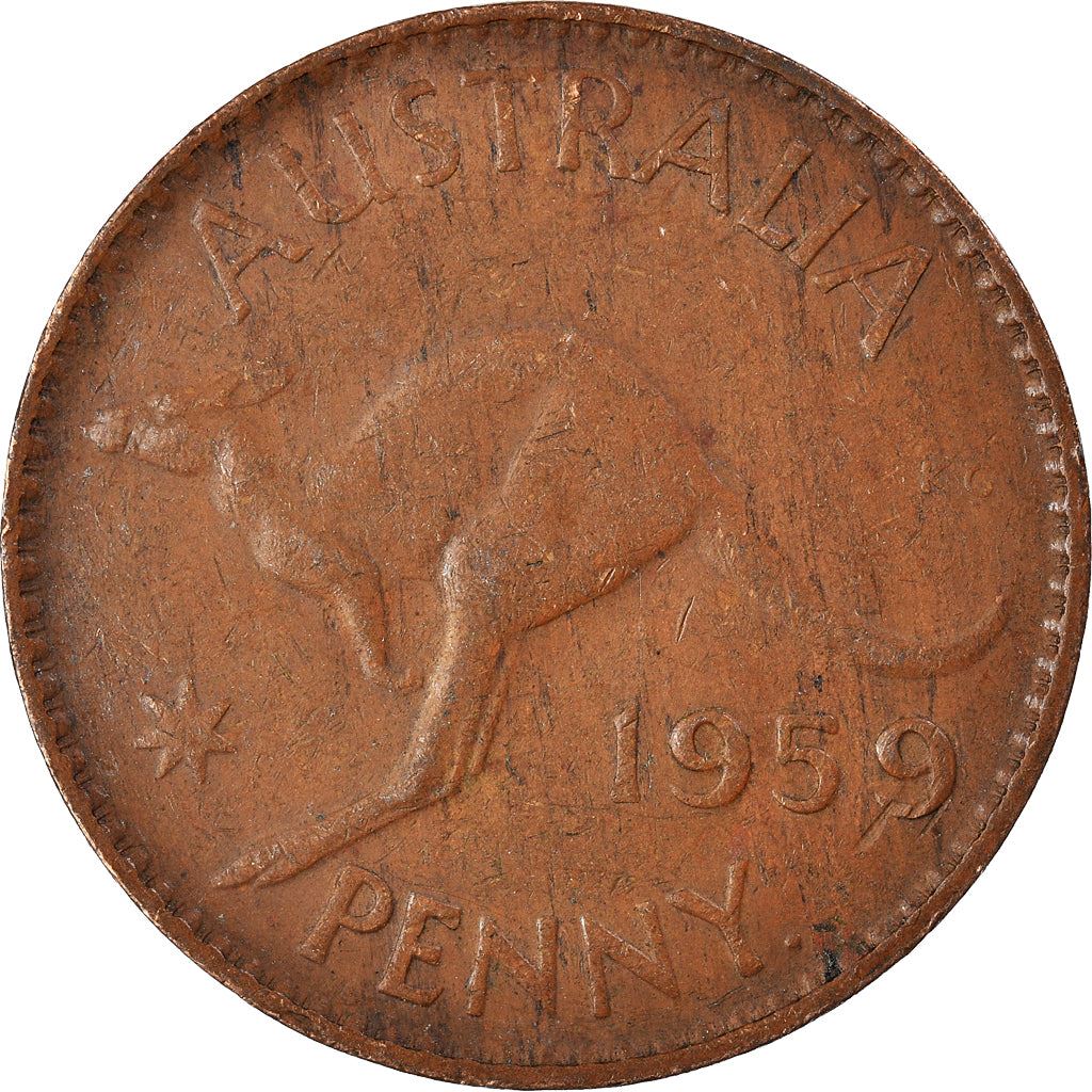 Australia | 1 Penny Coin | Kangaroo | Km:56 | 1955 - 1964
