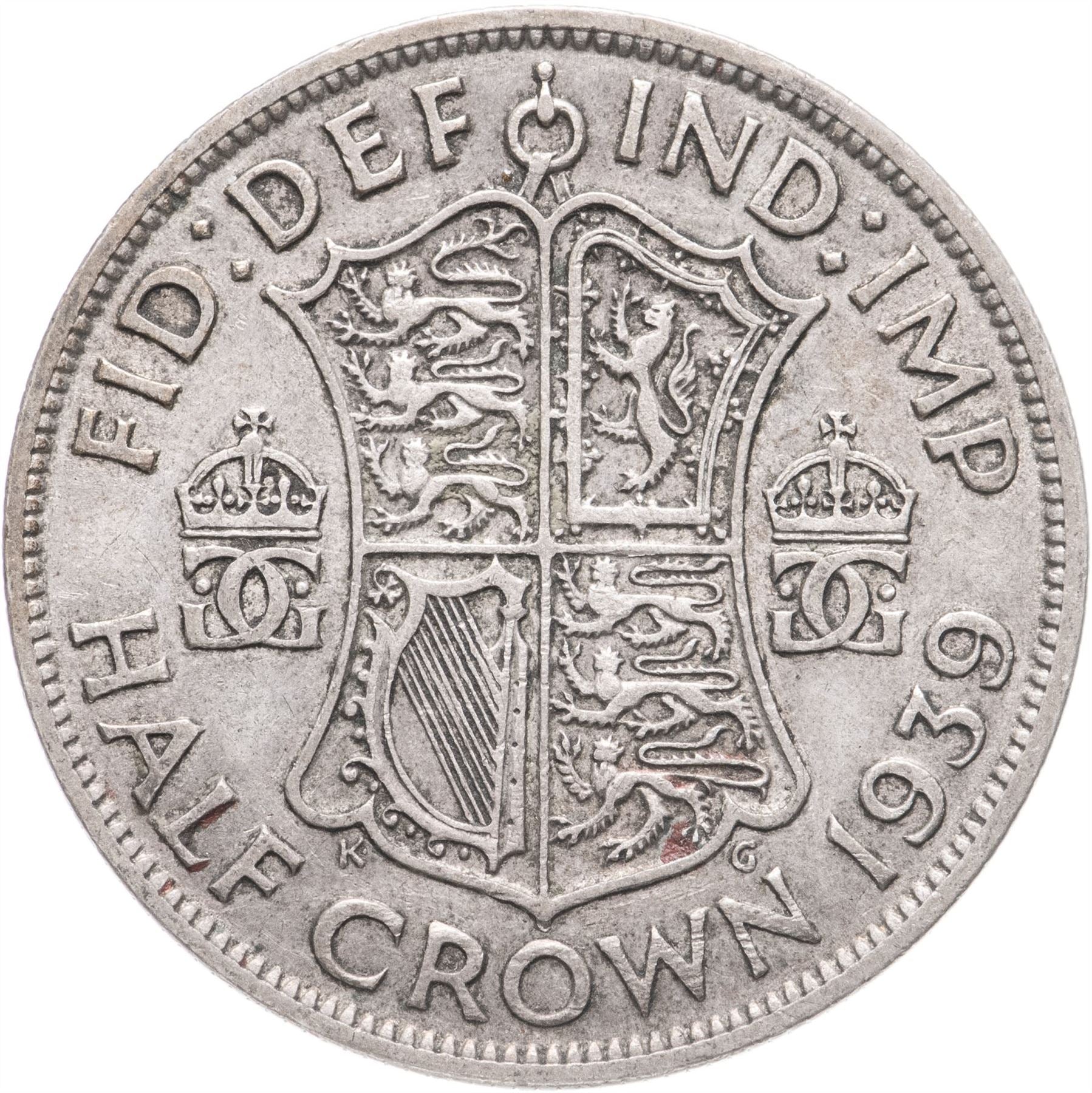 United Kingdom | 1/2 Crown Coin | George VI | KM:856 | 1937 - 1946