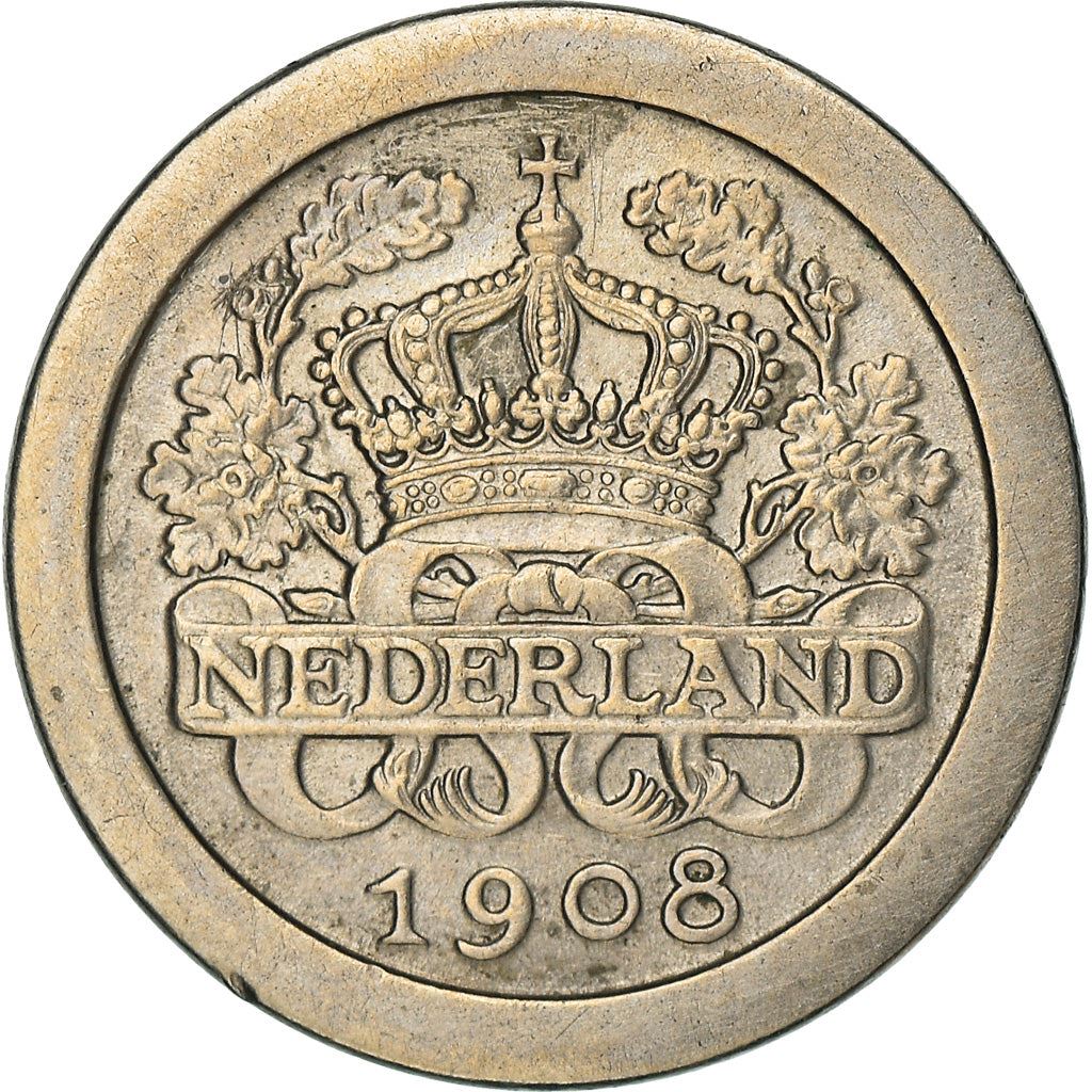 Netherlands Coin 5 Cents Coin | Queen Wilhelmina | KM137 | 1907 - 1909