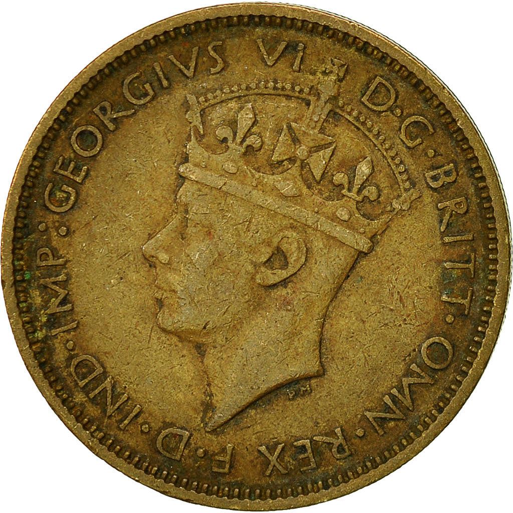 British West Africa | 1 Shilling Coin | Wreath | George VI | Km:23 | 1938 - 1947