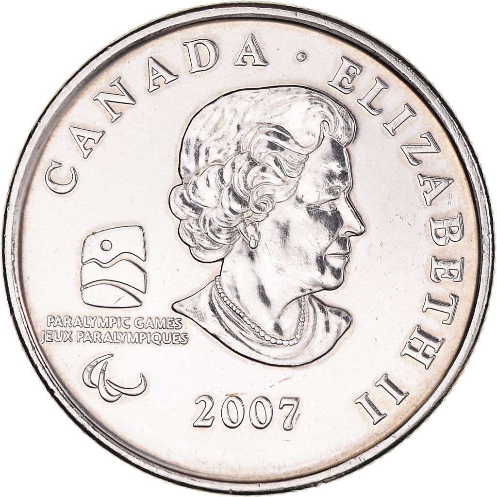 Canada | 25 Cents Coin | Nickel plated steel | Wheelchair Curling | KM:684 | 2007