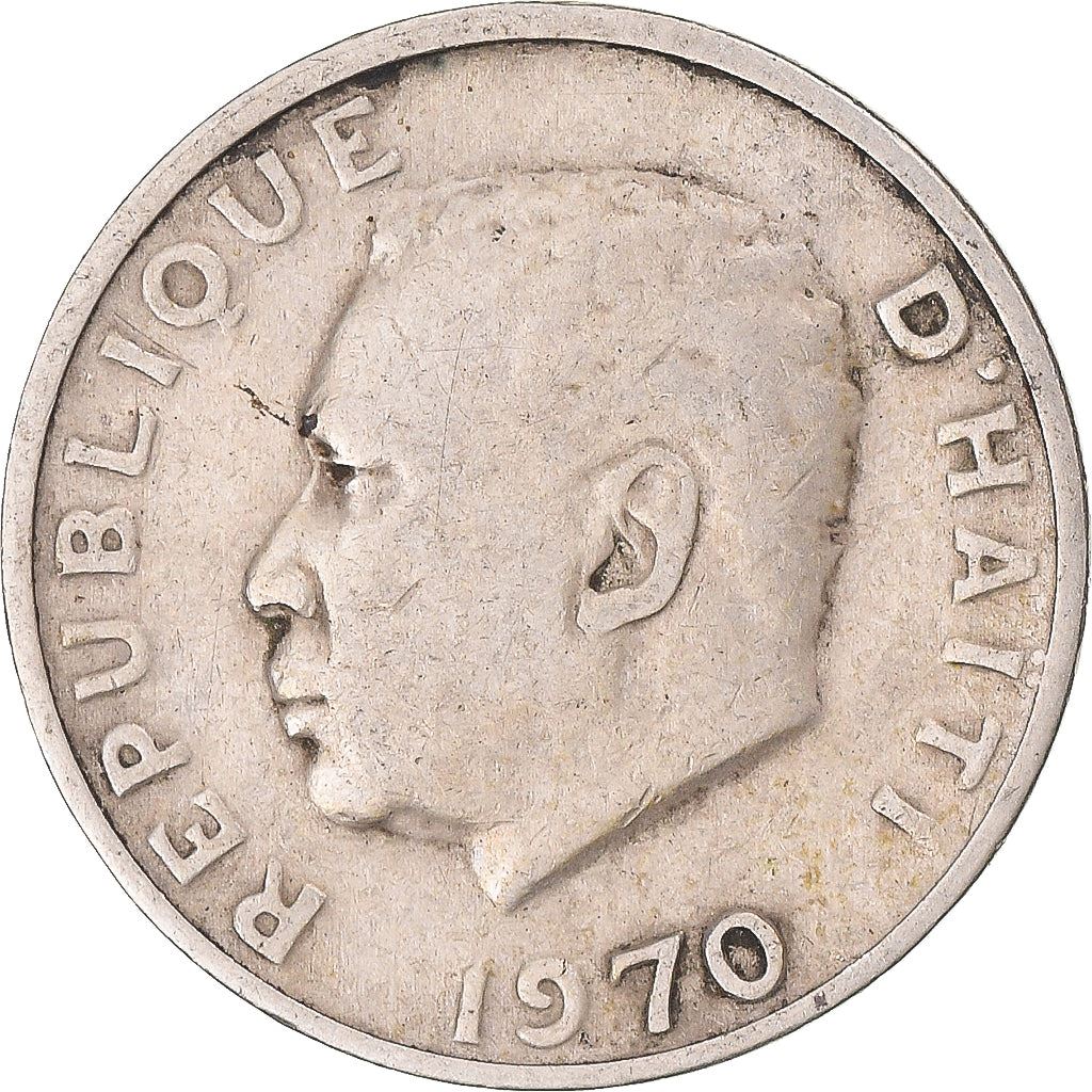Haiti | 5 Centimes Coin | Francois Duvalier | Cannon | Km:62 | 1958 - 1970