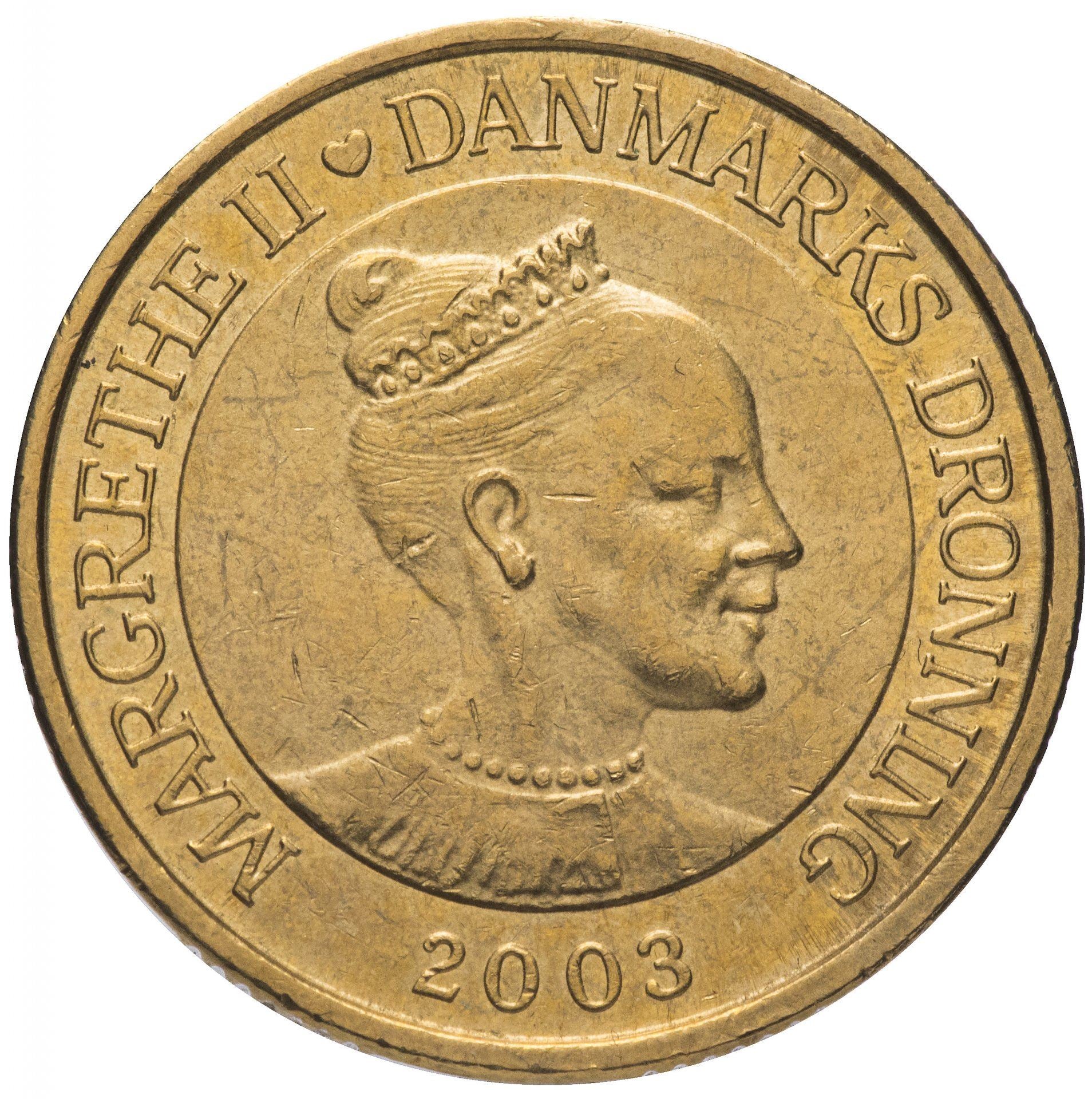 Denmark | 20 Kroner Coin | Danish Tower | KM:892 | 2003