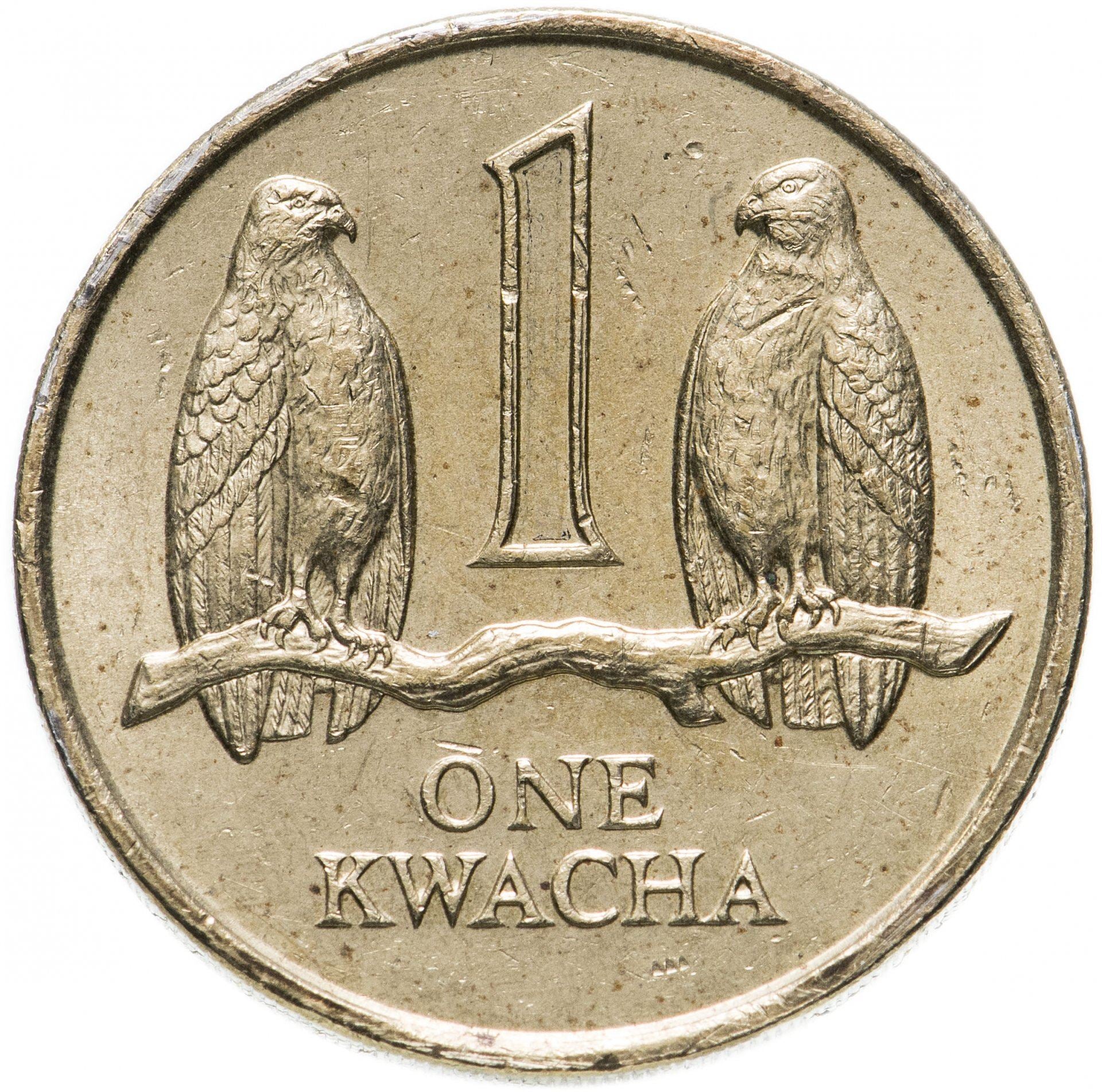 Zambia 1 Kwacha Coin | Taita Falcons | Kenneth Kaunda | KM26 | 1989
