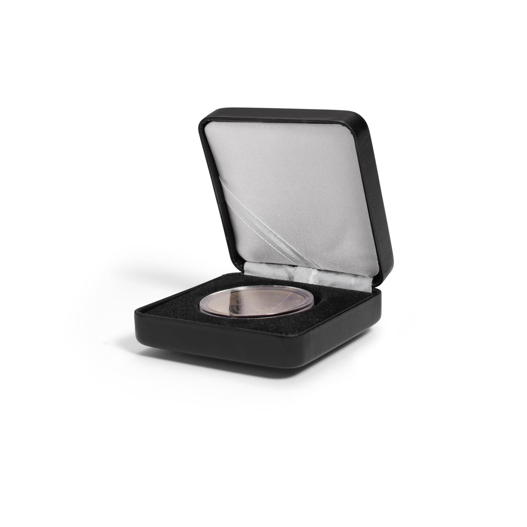 NOBILE Single Coin Box | Box for Presenting Coins in Round GRIPS Capsules | Different Compartment Sizes