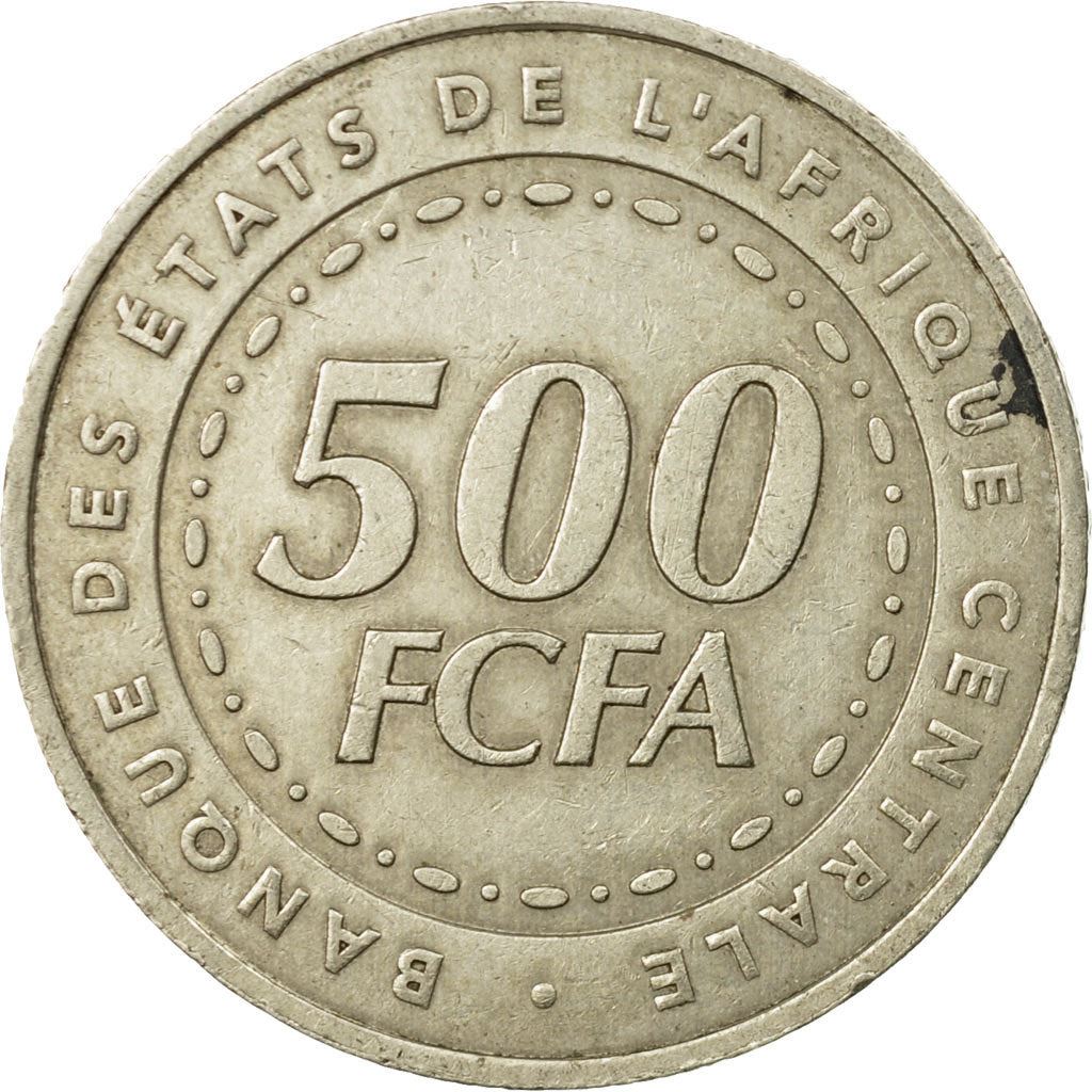 Central African States | 500 Francs Cfa Coin | Plants | Km:22 | 2006