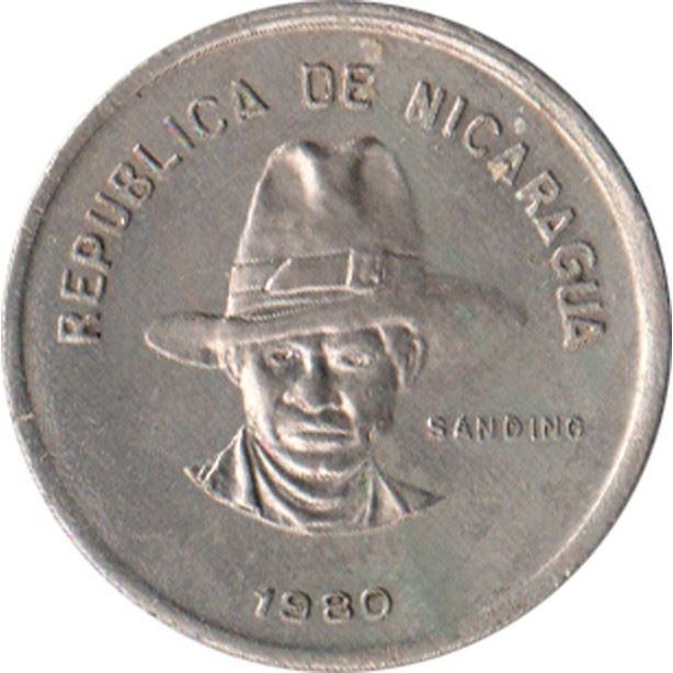 Nicaragua Coin Nicaraguan 50 Centavos Coin | Augusto Nicolas Sandino | KM42 | 1980