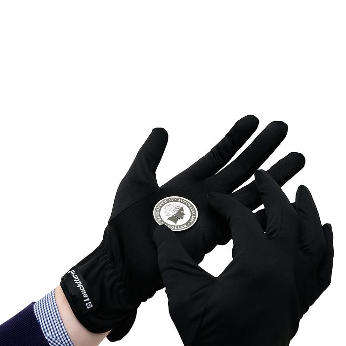 Microfibre Gloves for Coin Handling | Leuchtturm | Black | S - M - L