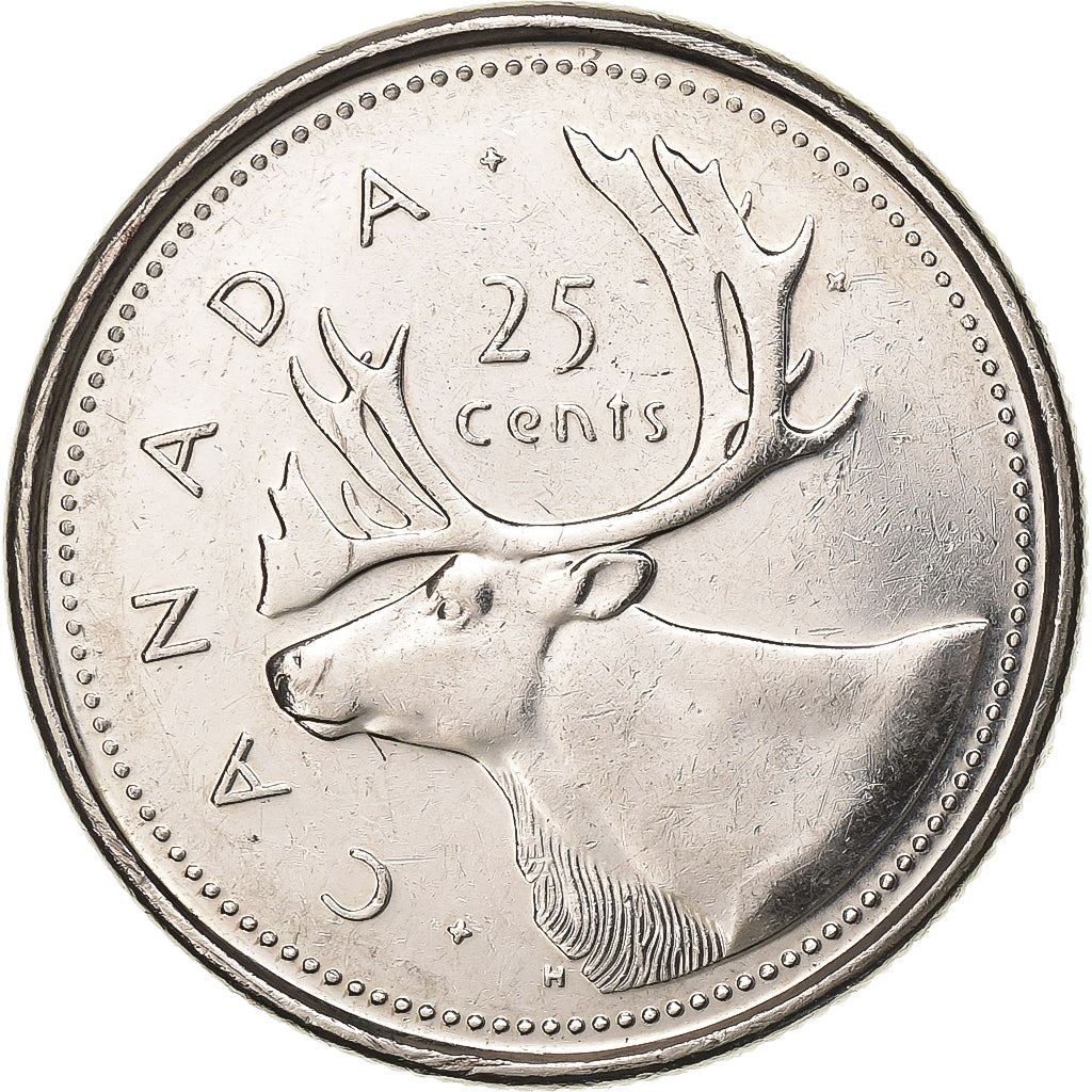 Canada | 25 Cents Coin | Nickel plated steel | Golden Jubilee | KM:448 | 2002