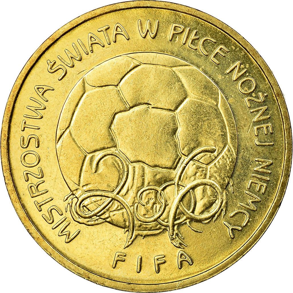 Poland | 2 Zlotys Coin | World Cup | Y:606 | 2006